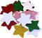 45Pcs Colorful Glitter Foam Stickers- Self Adhesive Star Shape Glitter Sticker for Arts Craft Supplies Greeting Cards Homemade Home Decoration